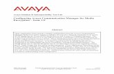 Configuring Avaya Communication Manager for Media Encryption