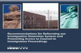 Recommendations for Reforming our Immigration Detention System and