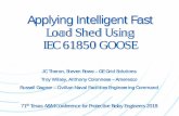 Applying Intelligent Fast Load Shed Using IEC 61850 GOOSE