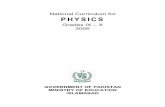 National Curriculum for PHYSICS - BISEP