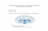 Reliability analysis of safety-critical embedded systems