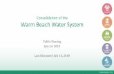 Consolidation of the Warm Beach Water System