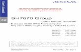 SH7670 Group User's Manual: Hardware