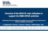 Overview of the MACCS code utilisation to support the ENEA ...