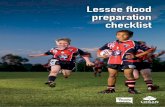 Lessee flood preparation checklist - Logan City