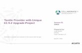 Textile Provider with Unique E1 9.2 Upgrade Project Session ID