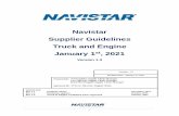 Navistar Supplier Guidelines Truck and Engine