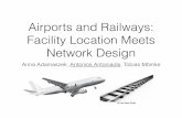 Airports and Railways: Facility Location Meets Network Design