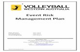Event Risk Management Plan - Volleyball WA