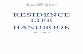 RESIDENCE LIFE HANDBOOK - College of Saint Mary