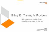 Billing 101 Training for Providers - medicaidprovider.mt.gov
