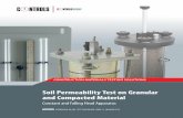 Soil Permeability Test on Granular and Compacted Material