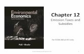 Emission Taxes and Subsidies