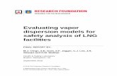Evaluating vapor dispersion models for safety analysis of LNG