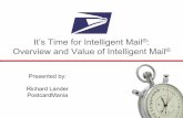 It’s Time for Intelligent Mail Overview and Value of ...
