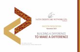 BUILDING A DIFFERENCE TO MAKE A DIFFERENCE