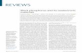 Black phosphorus and its isoelectronic materials