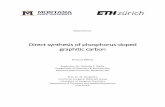 Direct synthesis of phosphorus-doped graphitic carbon