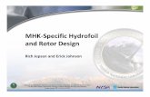 MHK-Specific Hydrofoil and Rotor Design
