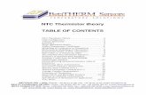 NTC Thermistor theory TABLE OF CONTENTS