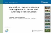 Integrating invasive species management in forest and ...