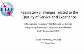 Regulatory challenges related to the Quality of Service ...