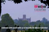 Celebrate LIVE music with us in beautiful St Albans Cathedral