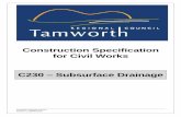 Construction Specification for Civil Works C230 Subsurface ...
