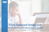 TCLAS Approved Vendor List (PTECH)