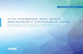 A10 Thunder ADC with Microsoft Exchange 2016