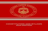 CONSTITUTION AND BYLAWS 2019 EDITION