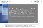 FpML Response to SEC