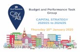 Budget and Performance Task Group CAPITAL STRATEGY …