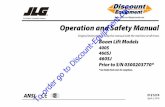 Operation and Safety Manual - Discount Equipment