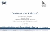 Outcomes: do’s and dont’s - Cloudinary