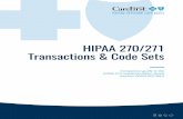 HIPAA 270/271 Transactions & Code Sets