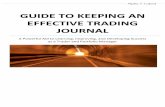 GUIDE TO KEEPING AN EFFECTIVE TRADING JOURNAL