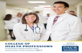 COLLEGE OF HEALTH PROFESSIONS - Pace