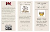 QUALITY BEER EDUCATION BEER MILESTONES