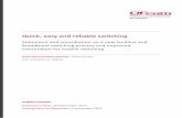 Statement and Consultation: Quick, easy and reliable switching