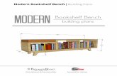 Modern Bookshelf Bench| Building Plans