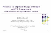 Access to orphan drugs through a HTA framework