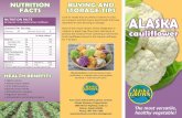 BUYING AND FACTS STORAGE TIPS NUTRITION FACTS ALASKA
