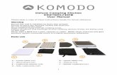 KDKTNDLCMPB Komodo Deluxe Camping Kitchen User Manual