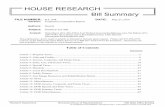 HOUSE RESEARCH Bill Summary