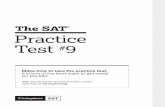 The SAT Practice Test 9 - 3rPrep