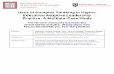 Uses of Complex Thinking in Higher Education Adaptive ...