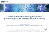 Collaborative modeling project for predicting acute oral ...