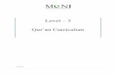 Level – 3 Qur’an Curriculum