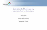 Optimization for Machine Learning - Approximation Theory ...